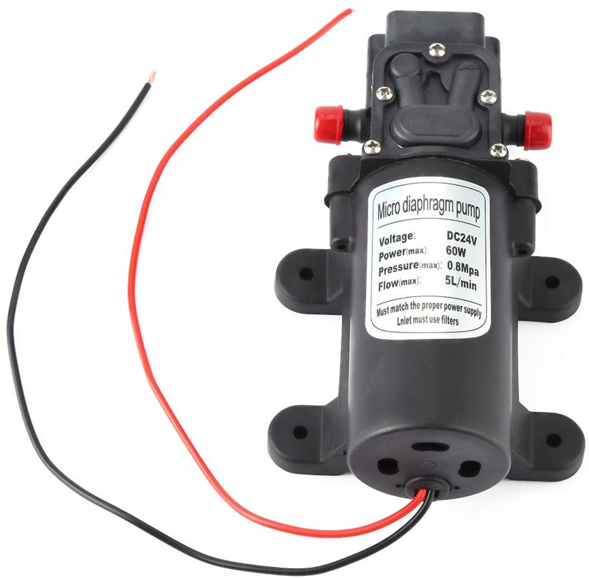 Allecto - Micro membraanpomp - Mini elektrische waterpomp - Betrouwbare prestaties - Compact formaat - Efficiënt voor waternevel - Geschikt voor RV...