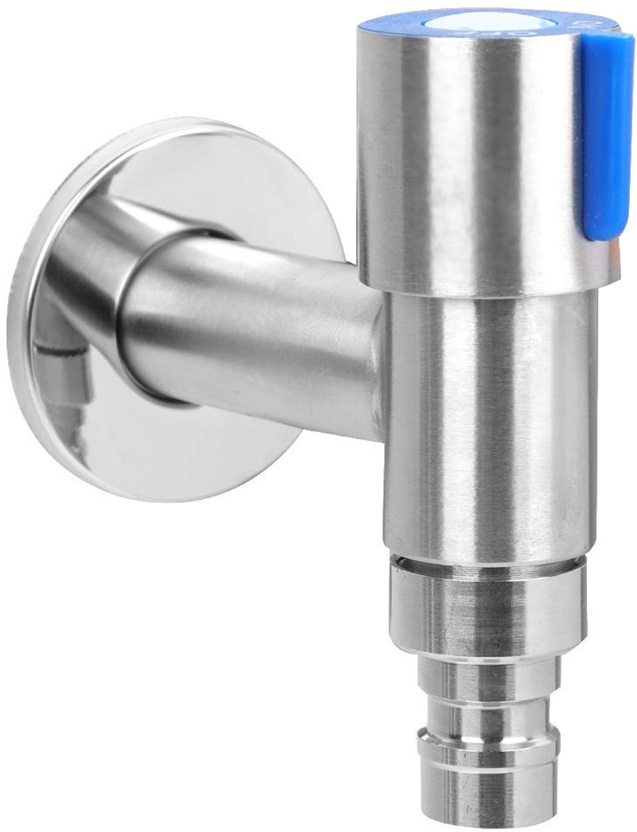 Shopcentral - Wandkraan - Buitenkranen - Makkelijk te bedienen - Zilver - Tuinkraan - Voor badkamer en tuin - Wandmodel