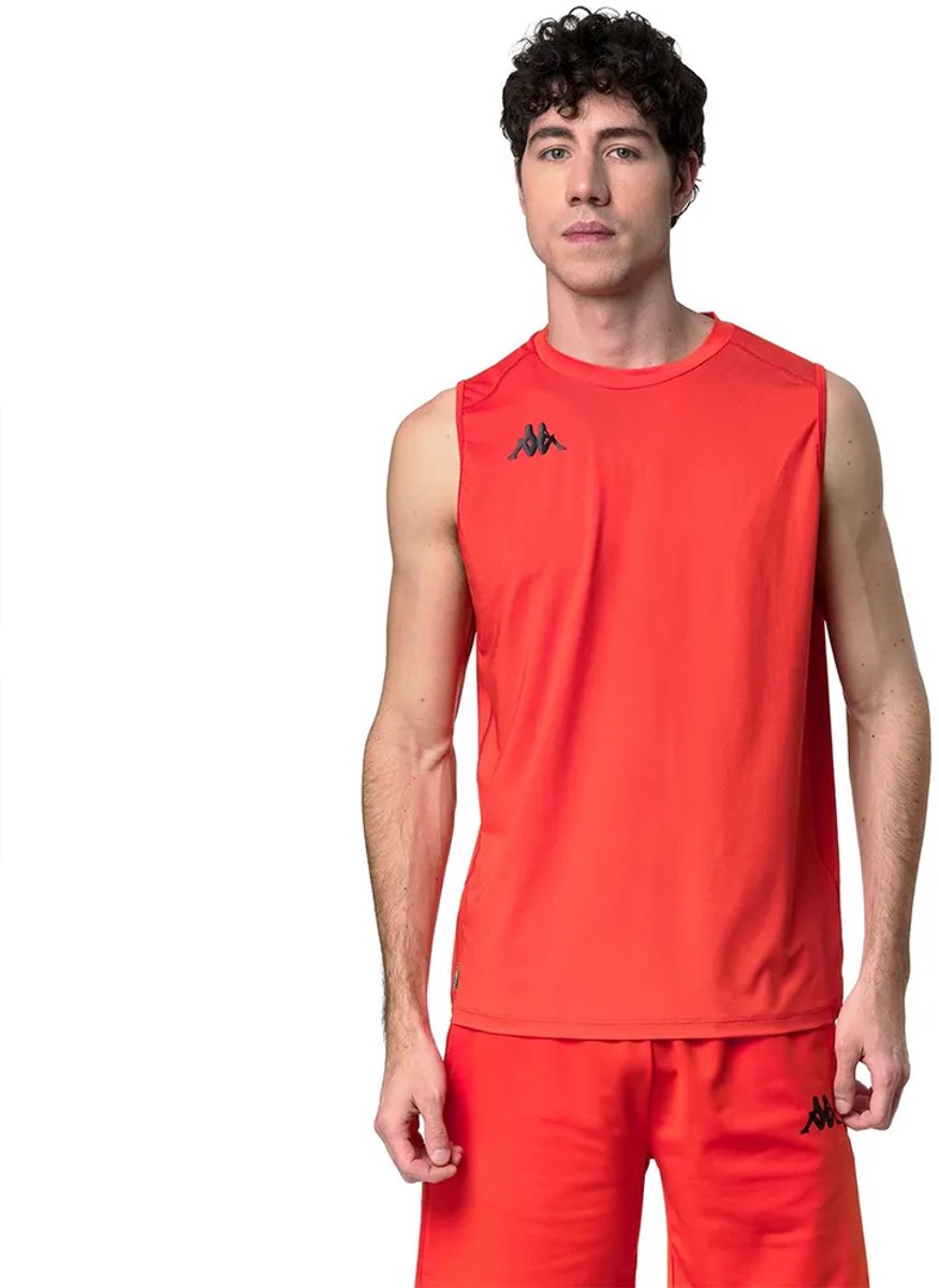 Kappa Ileo Mouwloos T-shirt Man Oranje