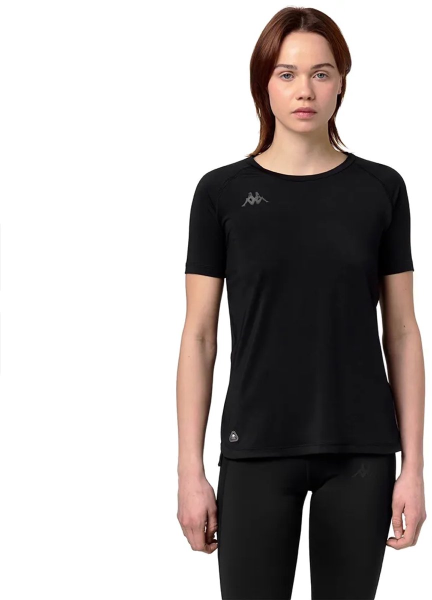 Kappa Ifad T-shirt Met Korte Mouwen Vrouw Zwart