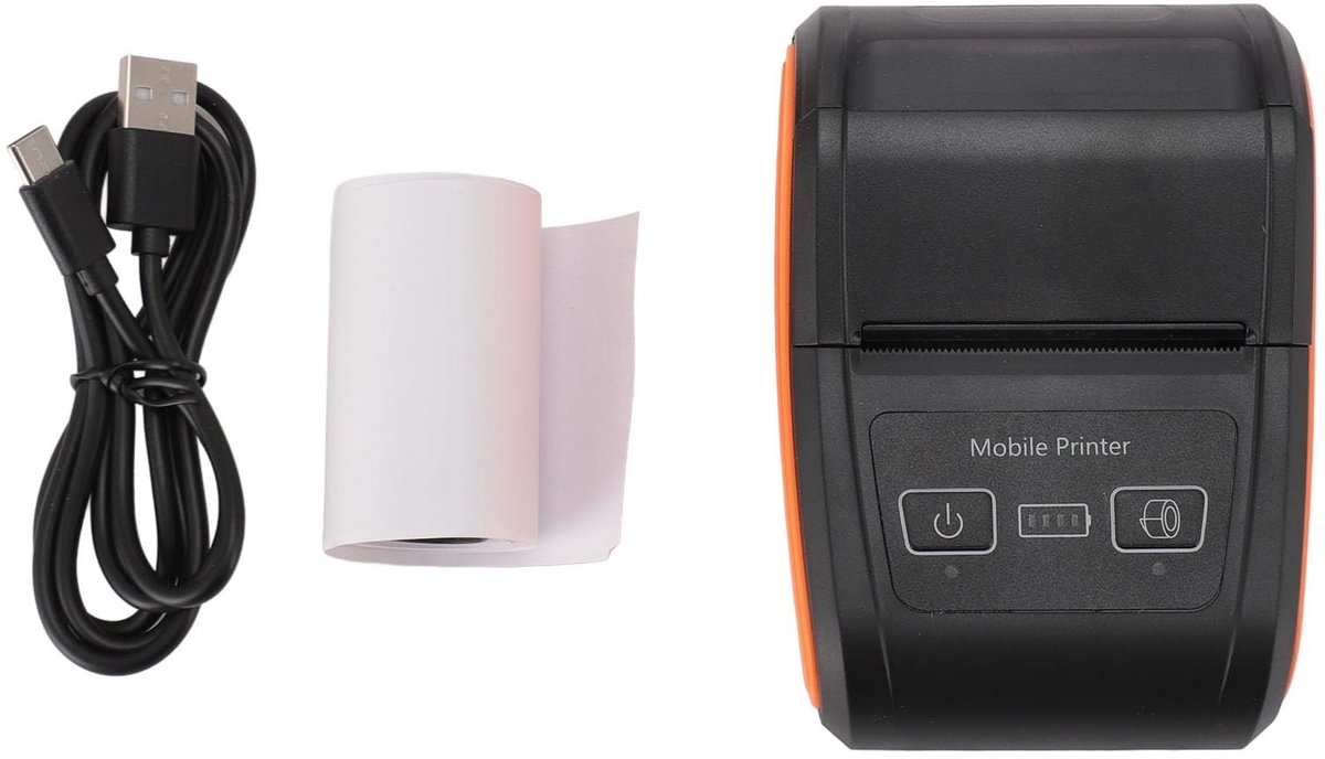 Dailygoods - Dailygoody - Thermische Bonprinter - Snel Afdrukken 90 mm/s - Handige Structuur - USB en BT-poorten - Geschikt voor POS-kantoor en Keuken - Papierbree