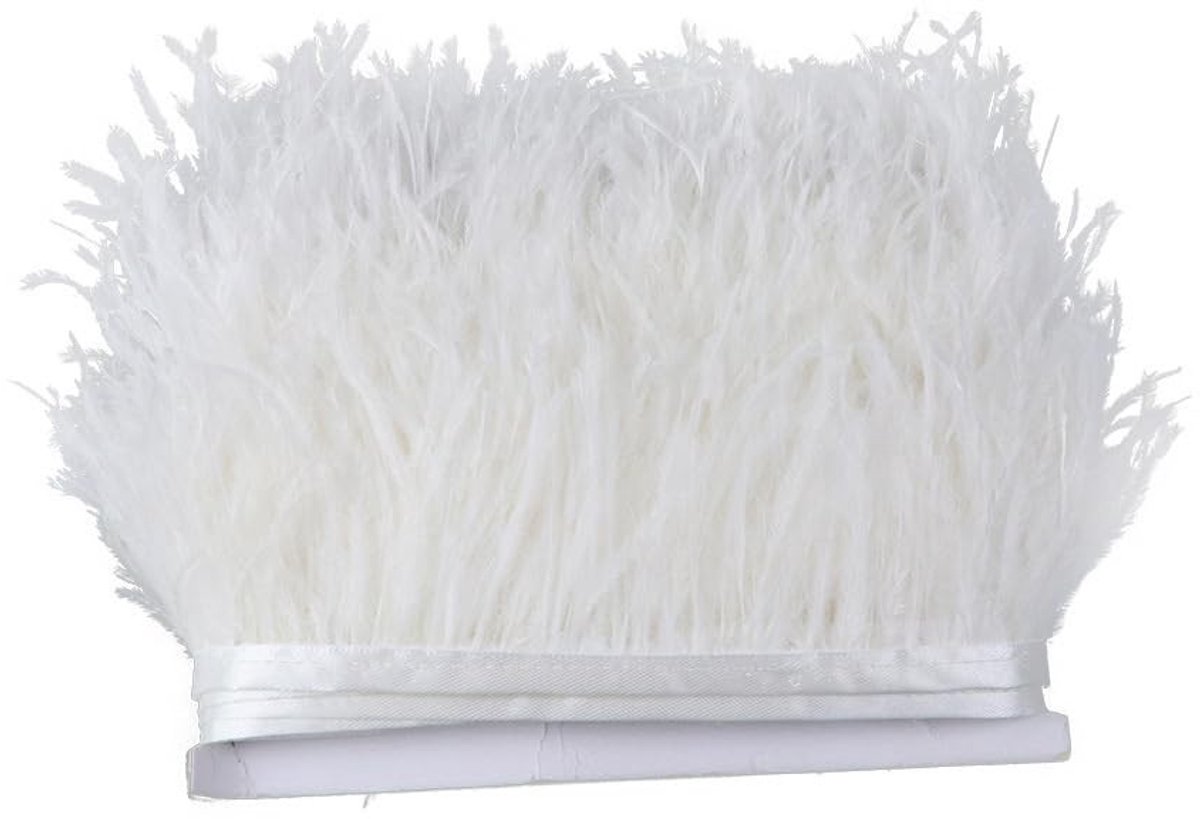 Dailygoods - Dailygoody - Kunstmatige Fringe - Handgemaakte Veerrand - Zacht en Lichtgewicht - Paars / Roze - Voor Naaien en Decoratie - Perfect voor Creatieve Pro