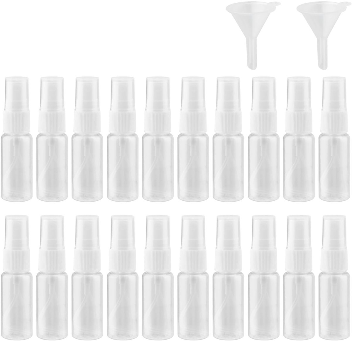 Dailygoods - Dailygoody - Spuitfles - 20 Stuks - Compact en Lichtgewicht - 20 ml - Verstuiver Sprayfles - Perfect voor Reizen - Herbruikbaar