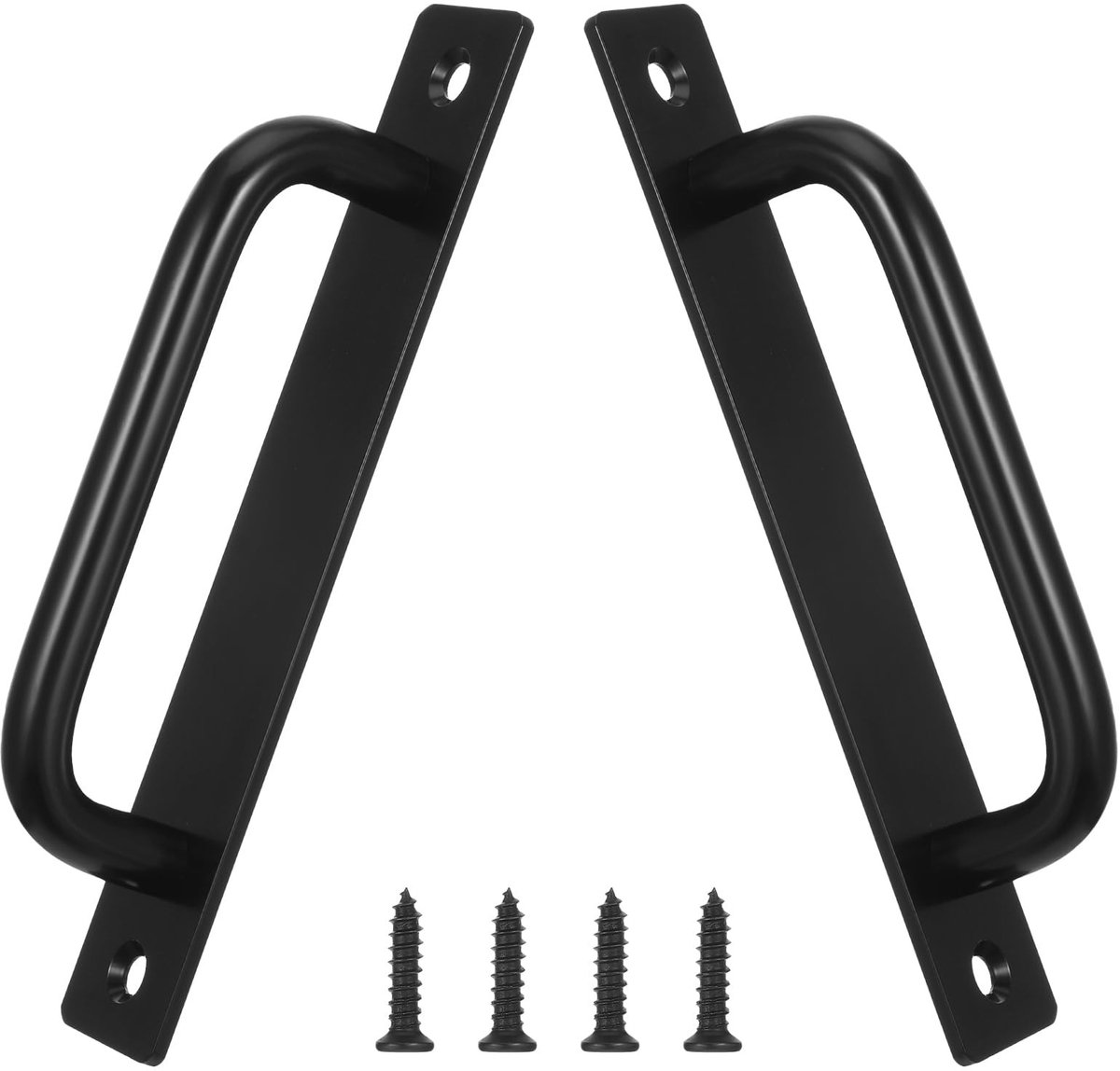 Dailygoods - Dailygoody - Zwarte Barn Door Handgrepen - 2 Stuks Aluminium Voor Kast en Tuindeuren
