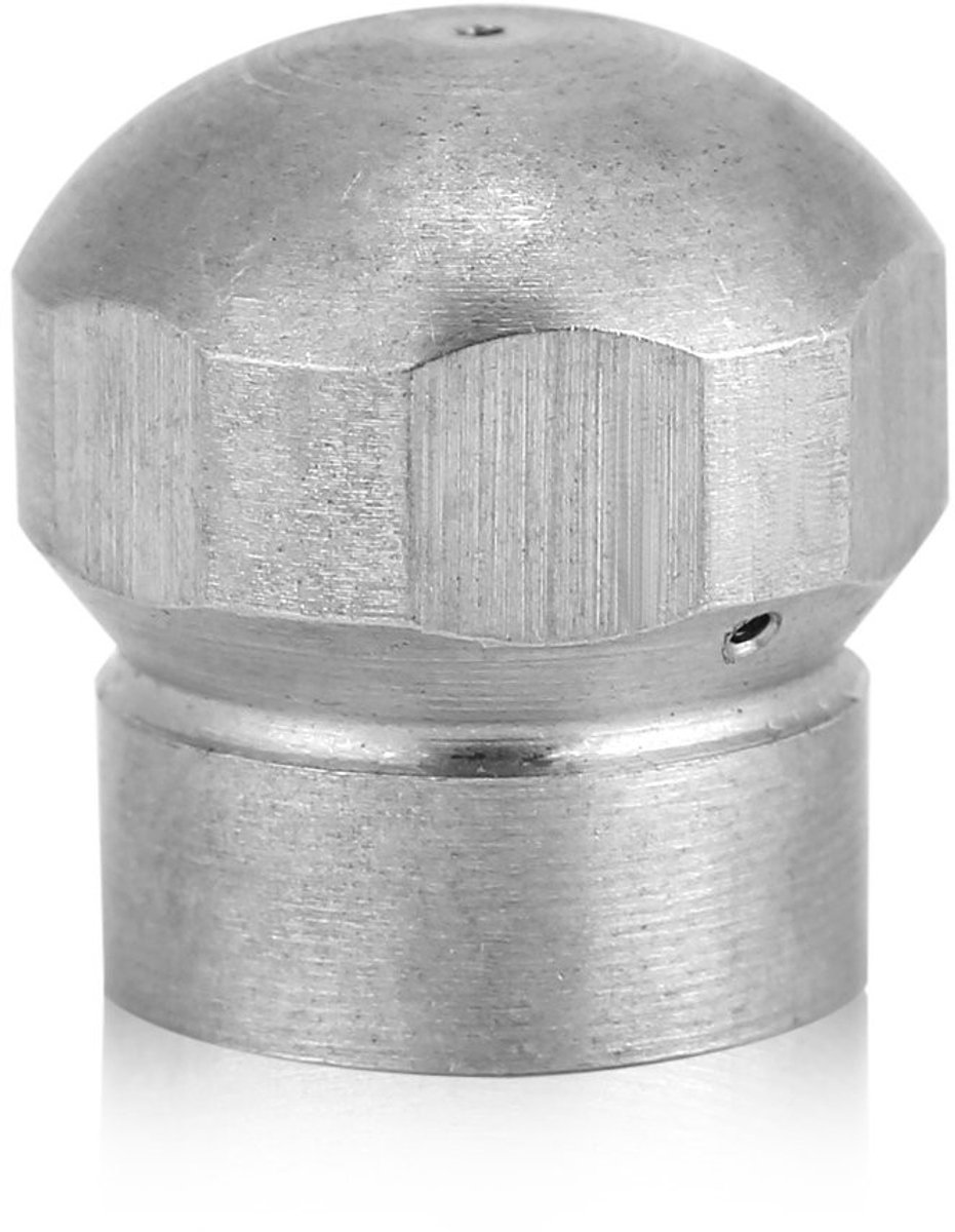 Dailygoods - Dailygoody - Hogedrukreiniger - Reinigingsnozzle - Duurzaam Roestvrij staal - G1/8 Binnendraad - Geschikt voor Water- en Rioolsproeiers - Efficiënt in