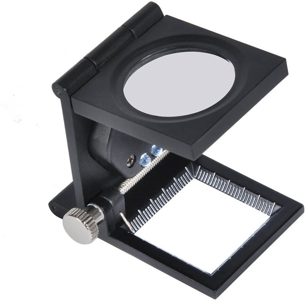 Dailygoody - Draagbaar Vergrootglas - 10x Vergroting - Met LED-lamp - Zwart - Voor Textiel en Sieraden - Ideaal voor Reparatie en Detailwerk