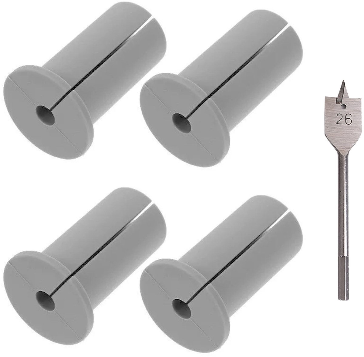 Dailygoods - Dailygoody - 4-delige kabelgeleidingset - Kabelgeleiding - Bescherming van Starlink kabels - Grijs - Muurdoorvoer - Geschikt voor Starlink kabelrouter