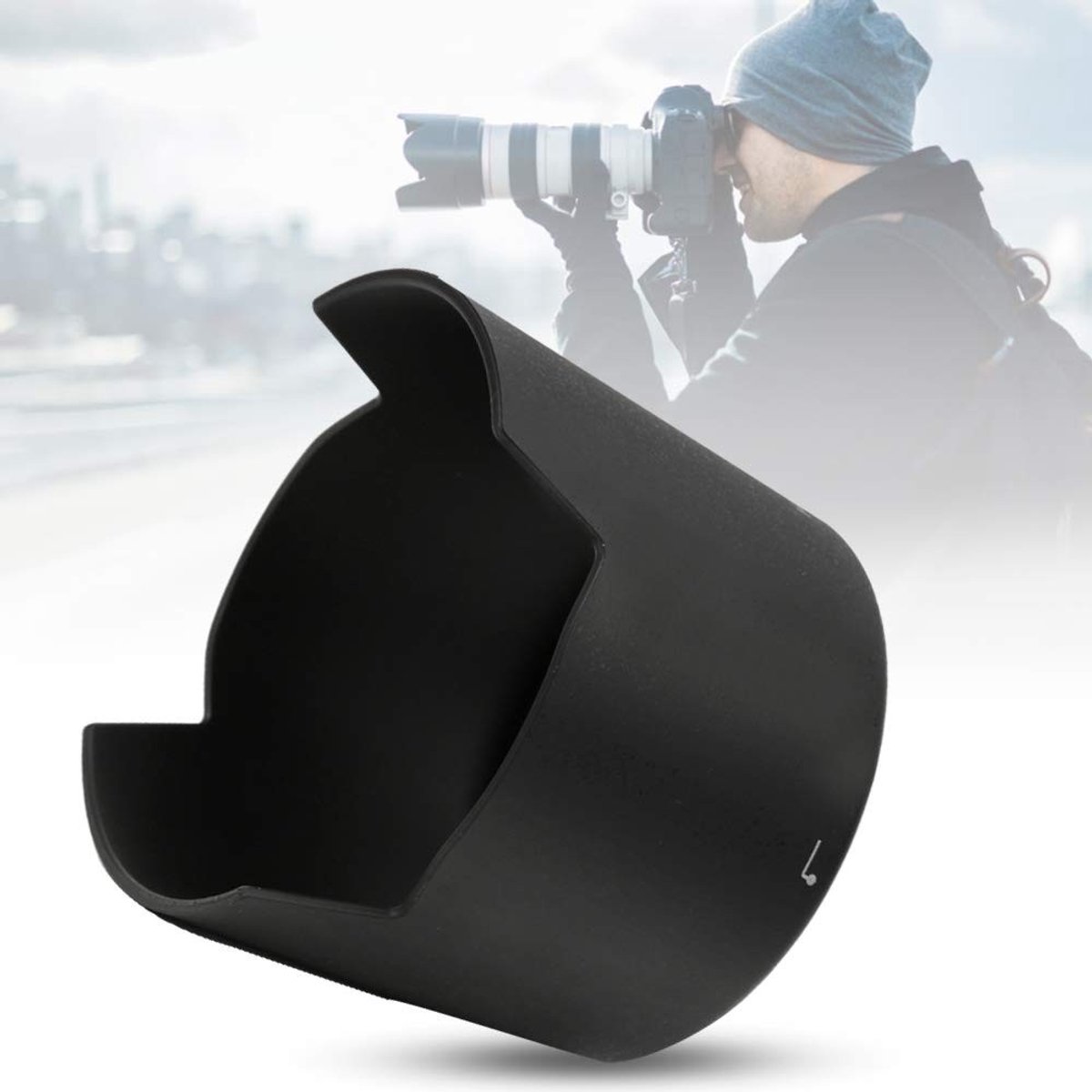 Dailygoods - Dailygoody - Lens Hood - Zonnekap - Voorkom Waas - Zwart - Voor Nikon AF-S Micro 105mm - Ideaal voor Landschapsfotografie - Geschikt voor Nikon 105mm