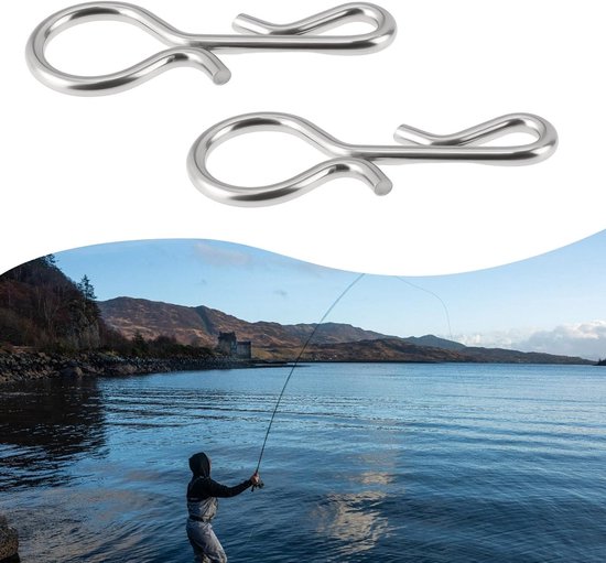 100 stuks RVS Stinger Clips voor Vissen - Ideaal voor Zoutwater, Lure Vissen en Hengelsport Accessoires — afbeelding 2