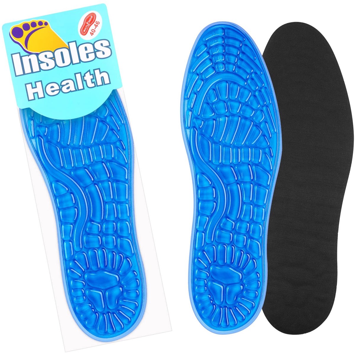 Dailygoods - Dailygoody - Gel inlegzolen - Orthopedische steunzolen - Comfortabele schoeninzetstukken - Volledige lengte - Voetboog ondersteuning - Geschikt voor m