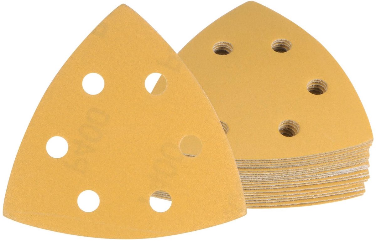 Dailygoods - Dailygoody - Schuurpapier voor details muisschuurmachine - 20 stuks - Diverse korrelgroottes - 9,9 x 9,9 cm - Geschikt voor polijsten van houten meube...