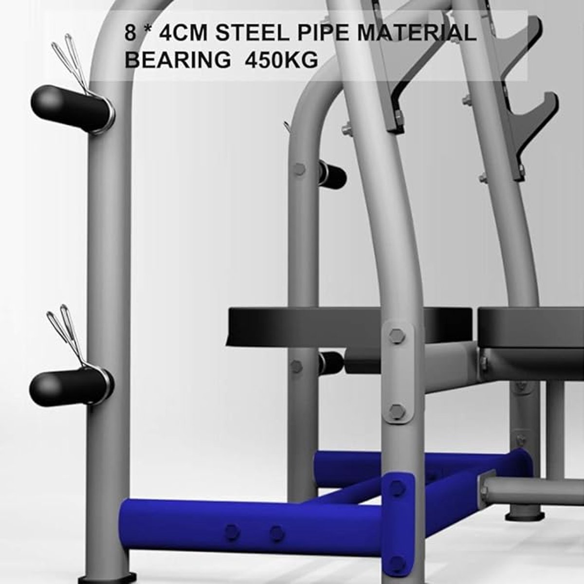 ProFit 450KG Multifunctioneel Squat & Bankdruk Rek met Halterbank 118x52x120 cm – Professioneel Fitness Power Rack voor Thuisgym, Krachttraining & Full Body Workouts