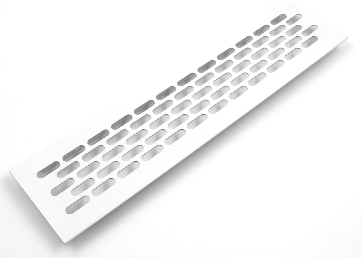 Dailygoods - Dailygoody - Aluminium ventilatierooster - Ventilatieoplossing - Wit - Afvoerrooster - Eenvoudige montage - Geschikt voor diverse toepassingen - 245 x...