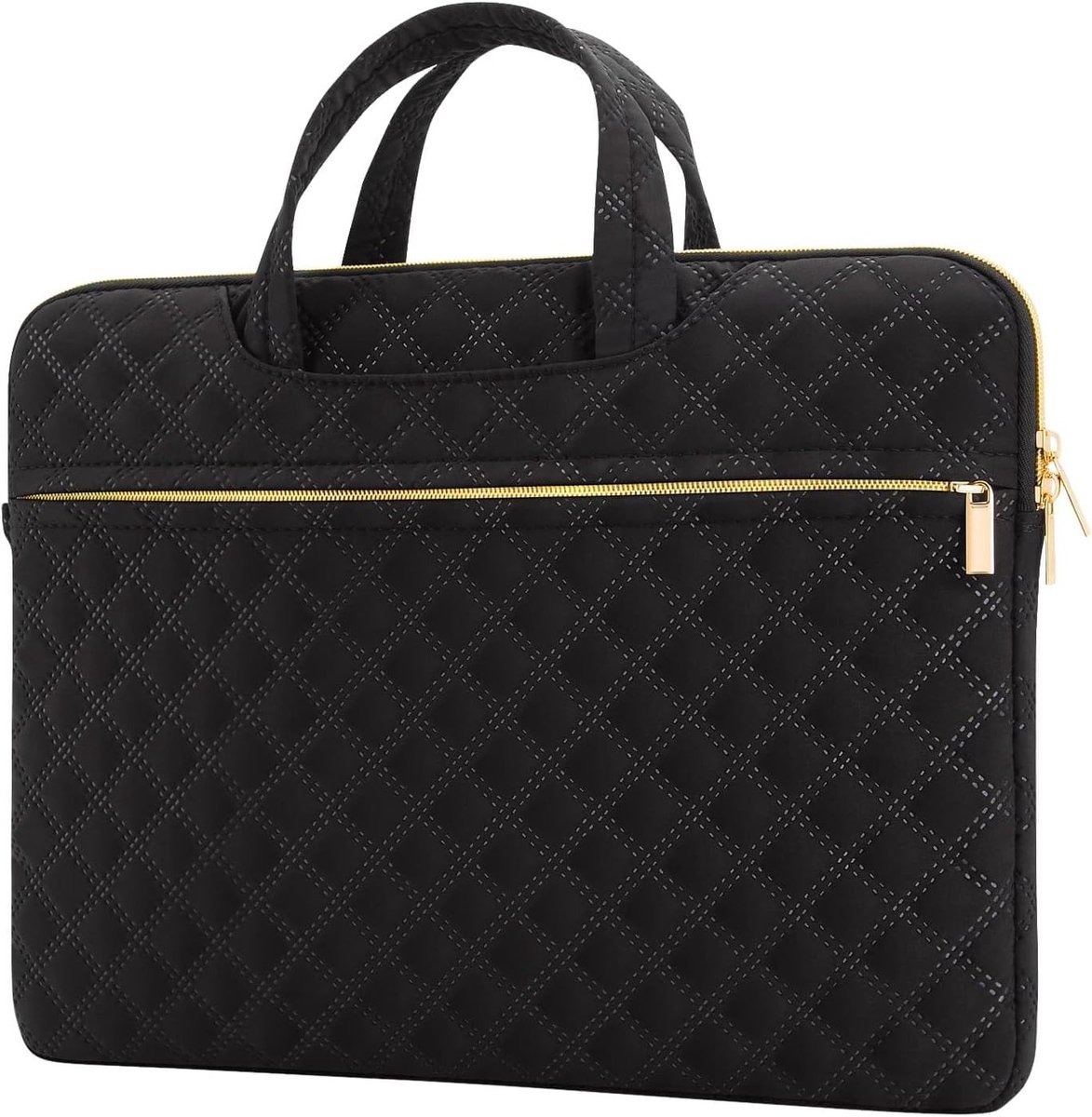 Laptoptas 15.6 inch voor 16 inch MacBook Pro, Acer, ASUS, Dell, HP en ThinkPad - Bescherming, Waterdicht en Slank Ontwerp in Zwart