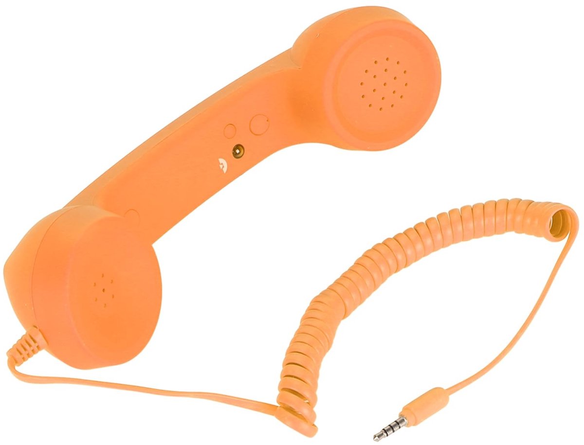 Dailygoods - Dailygoody - Mobiele Telefoonhoorn - Retro Telefoonhoorn - Stralingsbestendig - Bekabelde Telefoonhoorn - Geschikt voor Smartphone - Vintage ...