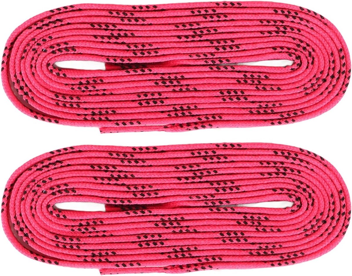 Duurzame en veelzijdige waxed hockey veters, perfect voor ijsschaatsen en inline skates, gemaakt van polyester katoen, stevig geweven en droog