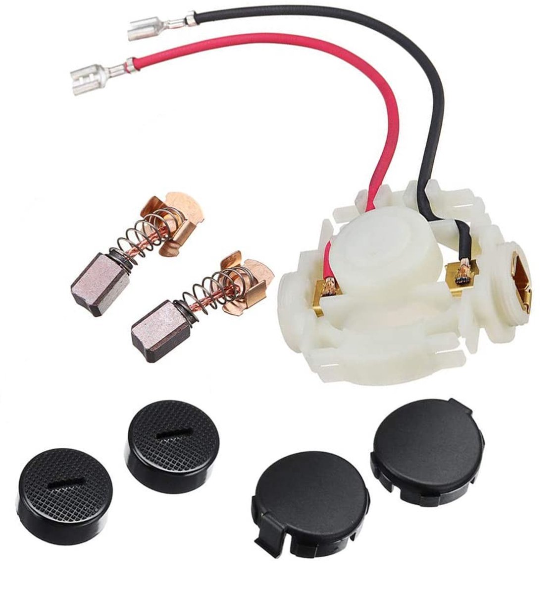 Dailygoods - Dailygoody - Koolborstel Set - Hoogwaardige Vervangingsborstels - Zwart - Voor Makita Gereedschap - Efficiëntie en Duurzaamheid - Geschikt voor Hout e...