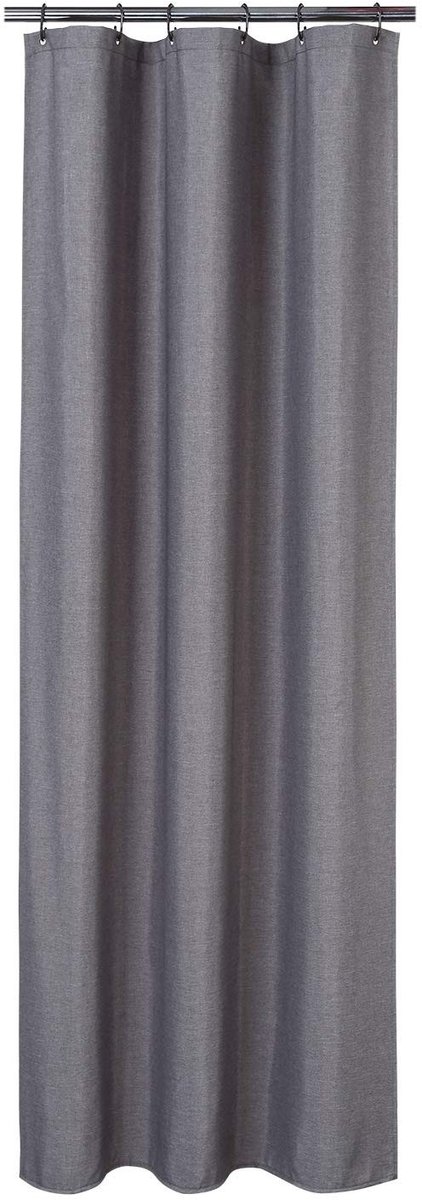 Dailygoods - Dailygoody - Douchegordijn voor Badkamer - Luxe Hotelstijl - Grijs - Vlaslinnen 240 g/m² - Wasbaar - Veiligheid bij Douchen