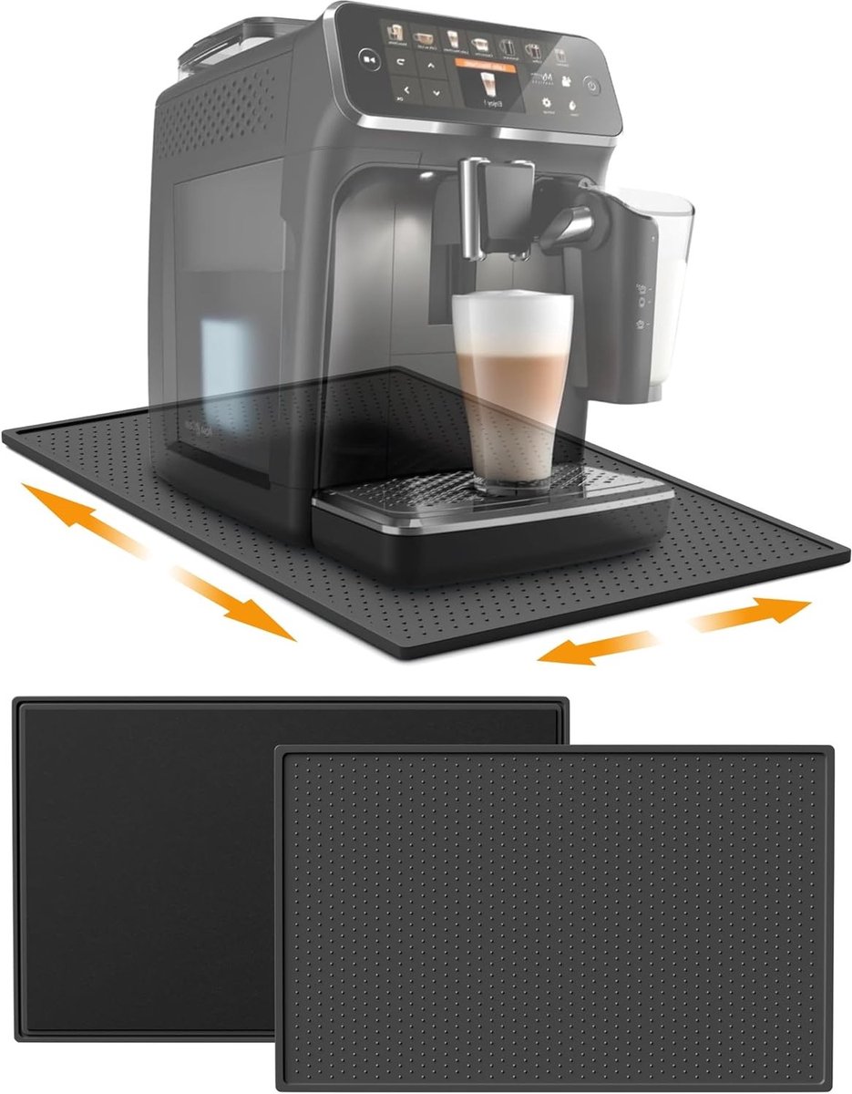 Coffeemachine Onderzetter van Silicoon, 48 x 30 cm, Antislip Mat voor Volautomatische Koffiemachines, Accessoires en Bescherming