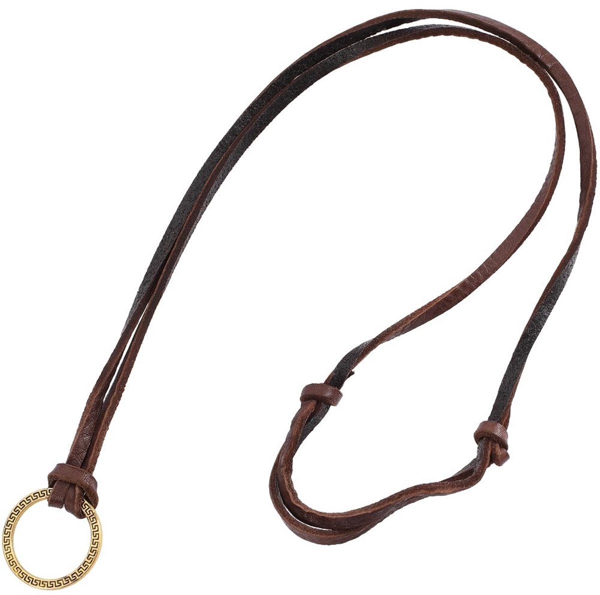 Dailygoods - Dailygoody - Bril Houder Ketting - Retro Leren Koord - Verstelbare Strap - Bruin - Zonnebril String Houders - Voor Mannen en Vrouwen - Vintage De