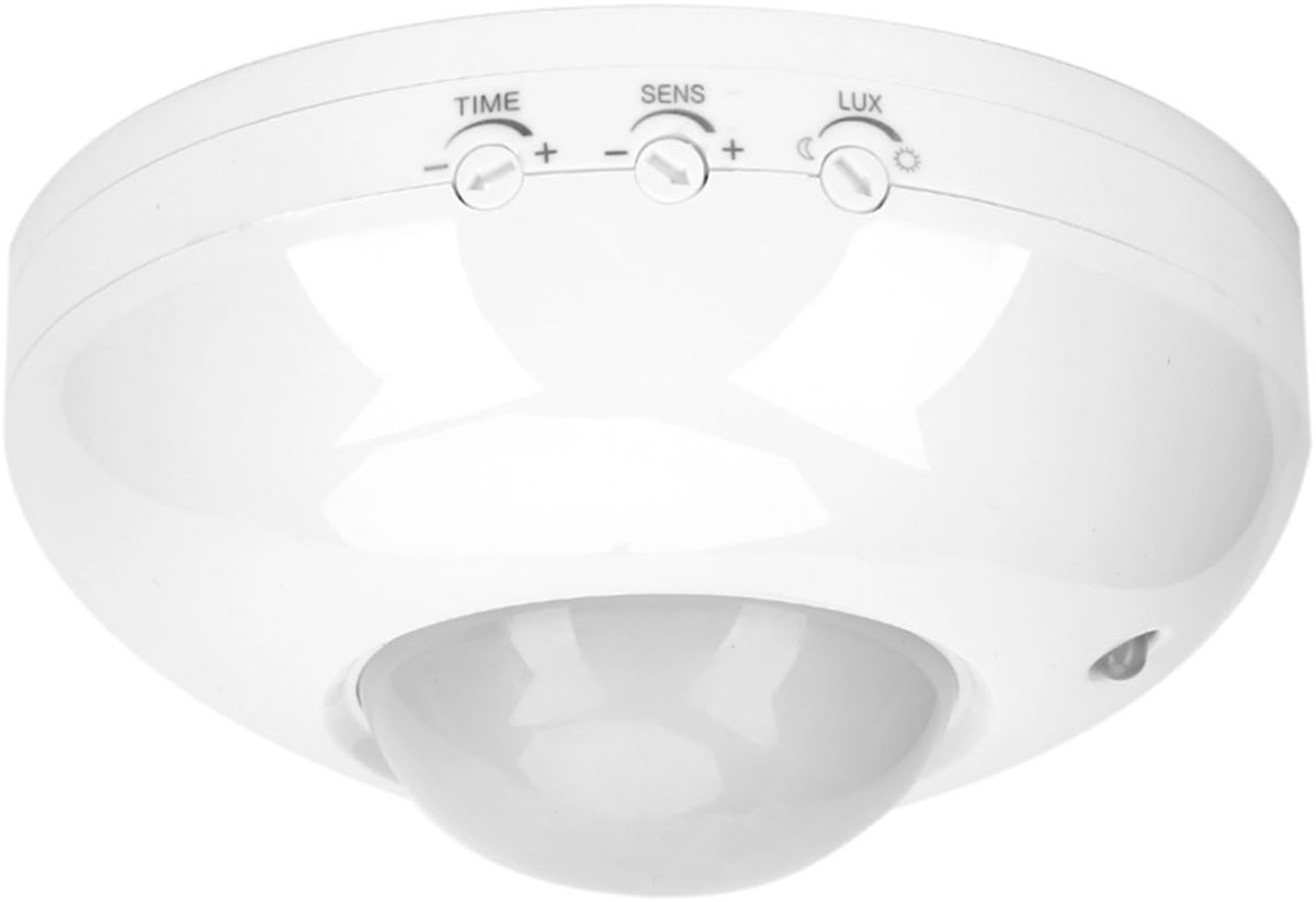 Dailygoods - Dailygoody - Bewegingssensor - Energiezuinig - 360 Graden - Lichtschakelaar - Geschikt voor LED en Fluorescent - Ceiling Mount