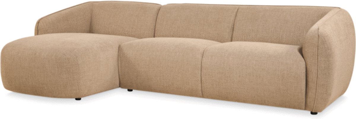 Giga Living Hoekbank Laila Stof Taupe Links - Giga Meubel