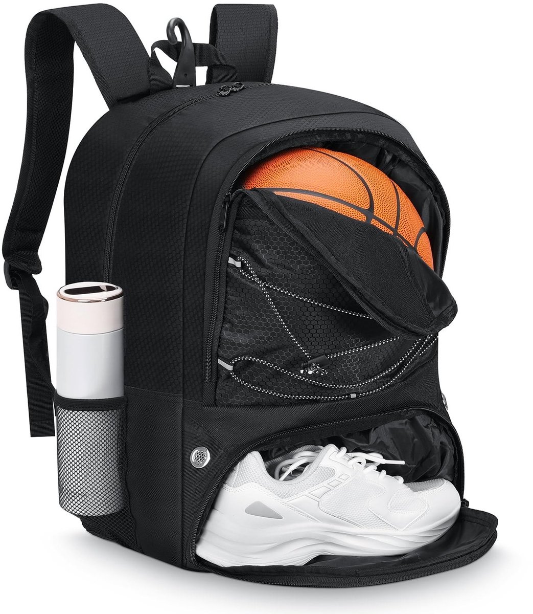 Dailygoody - OmGoods - Dailygoody - Basketball Rugzak - Sporttas met Gescheiden Compartimenten - Ideaal voor Schoenen en Ballen - Voor Mannen en Vrouwen - Perfect voor