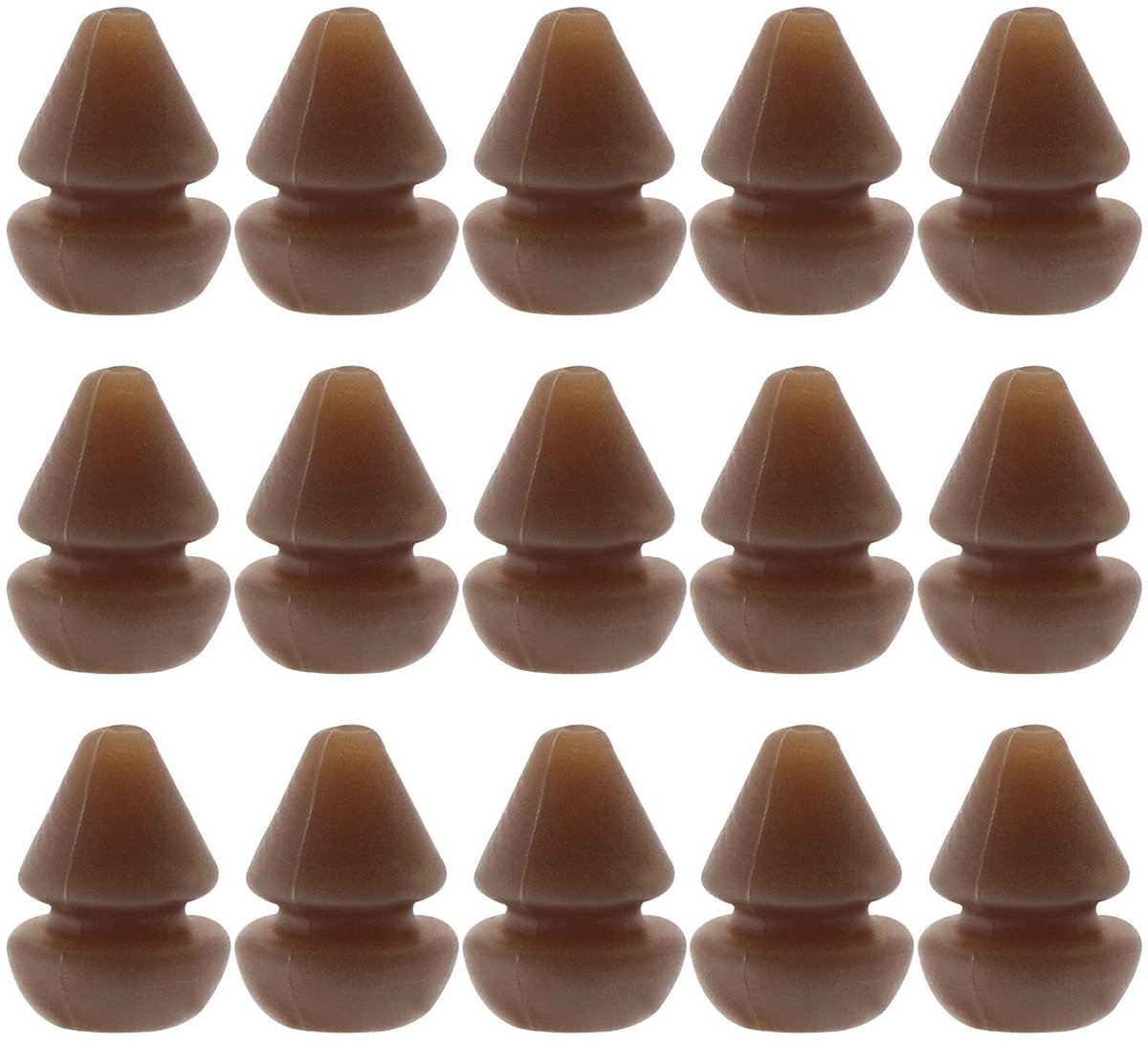 Dailygoods - Dailygoody - Helikopter Kraal - Vissen Accessoires - Rubber - Chod Rig - 50 Stuks - Ideaal voor Karper Vissen - Bruin