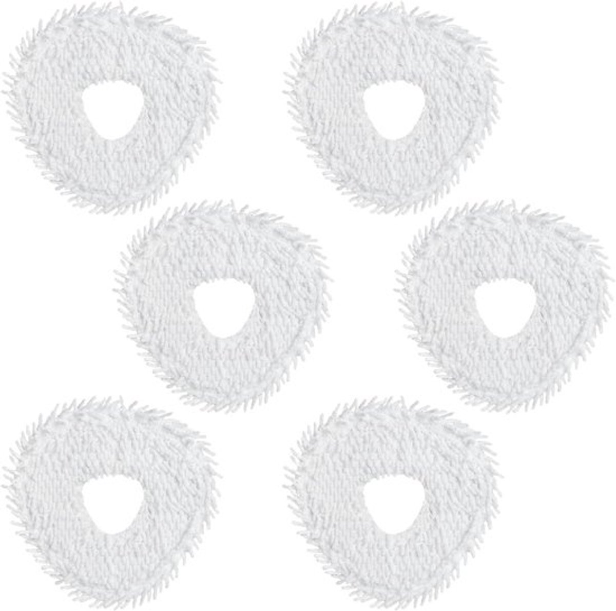 6 stuks dweilpads - geschikt voor Freo - Freo Pro - Freo X Ultra - Z Ultra - Freo Z 10 - Freo X10 Pro - J3 - J4 - J4 lite - robotstofzuigers - wasbaar en herbruikbaar - wit