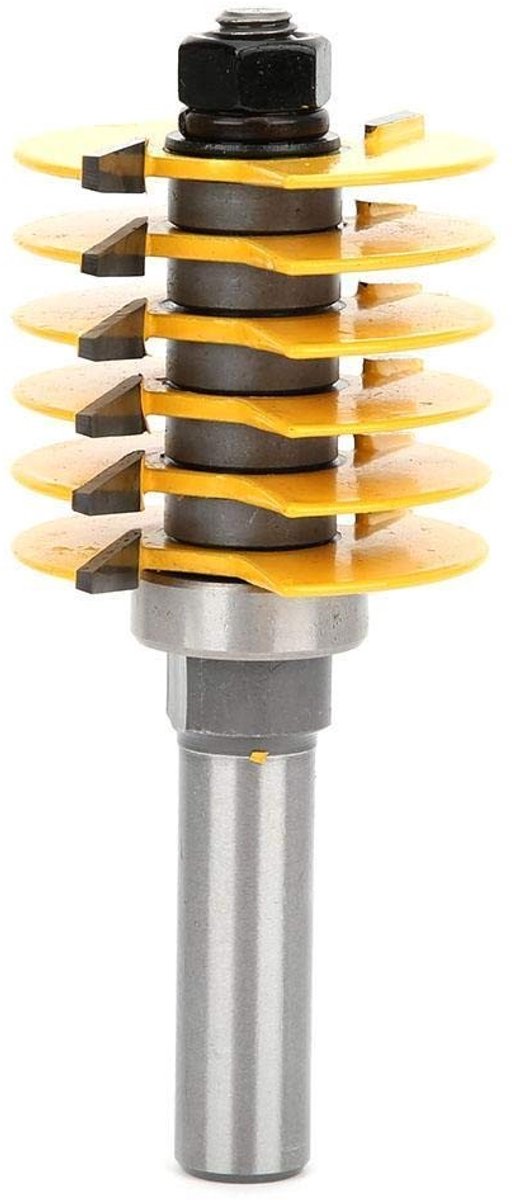 Dailygoods - Dailygoody - Finger Joint Freesbit - Precisie - Duurzaam - 1/2 Inch Schacht - Houtbewerking - Voor professional en hobbyist - Houtbewerking