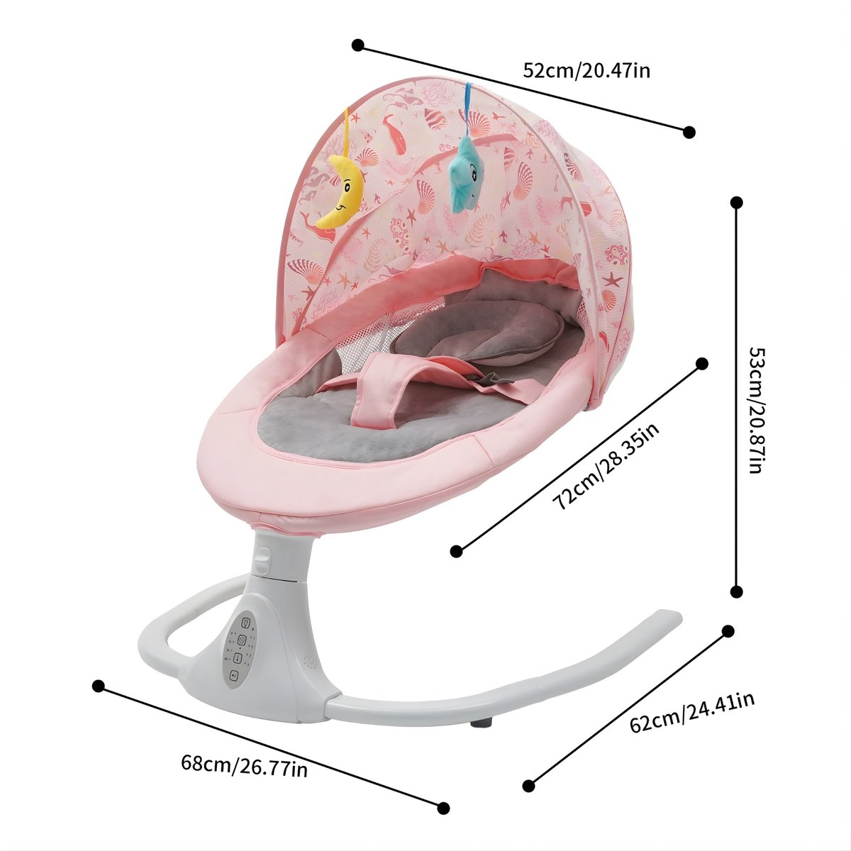 Happiq Elektrische Baby Schommelstoel thumbnail 6