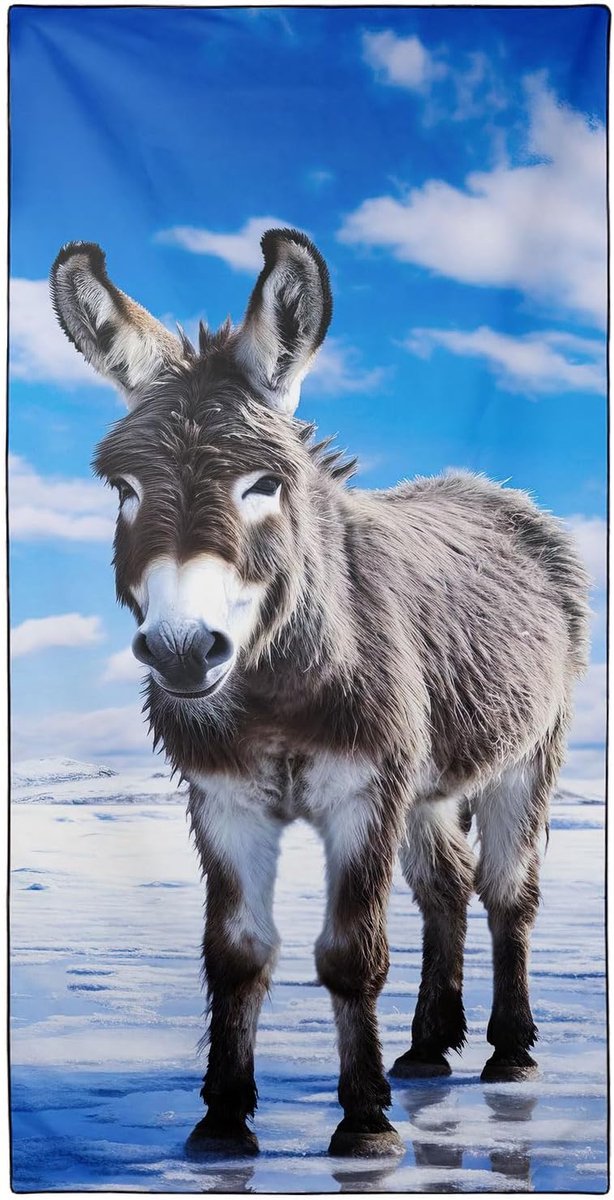 Extra Large Donkey Beach Handdoeken voor Volwassenen - Microvezel Sneldrogende Handdoek voor Reizen - Zwemmen - Kamperen - Sporten