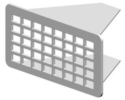 RenoFix Renovatierooster – Ventilatierooster voor gevels en kruipruimtes – Gevelrooster van RVS – Makkelijke montage – Stijlvolle uitstraling - Zilver