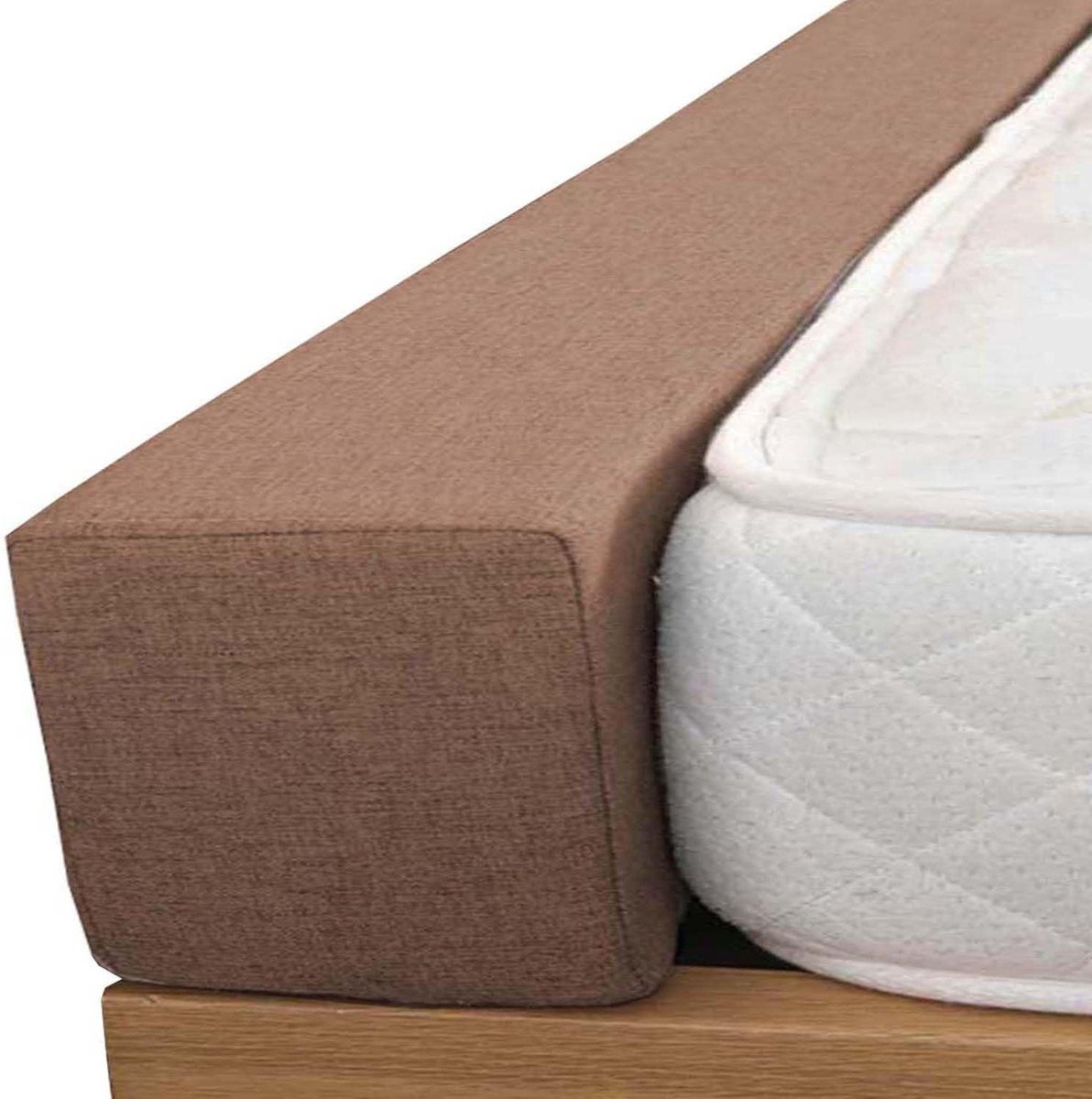 Bed Gap Filler - Matras Opvuller - Bed Kieren Dichten - 45D Traagschuim Vulling - 140x15x15cm - Grijs