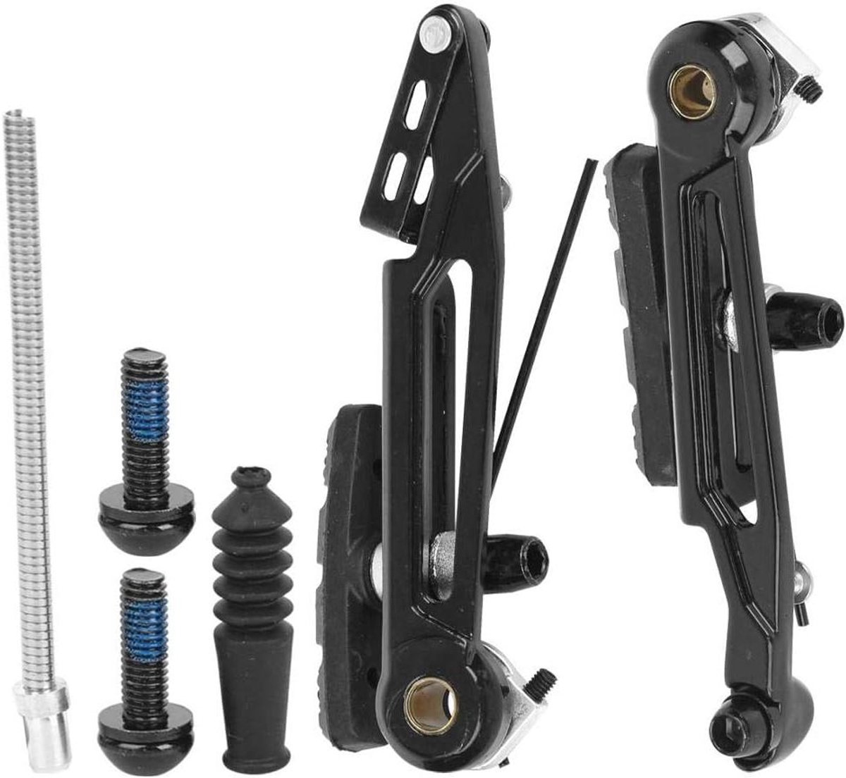 Vouwfiets Remmen - Vremmen Paar - Fietsen Onderhouden - Aluminiumlegering Hoge Sterkte - 150 mm - Zwart