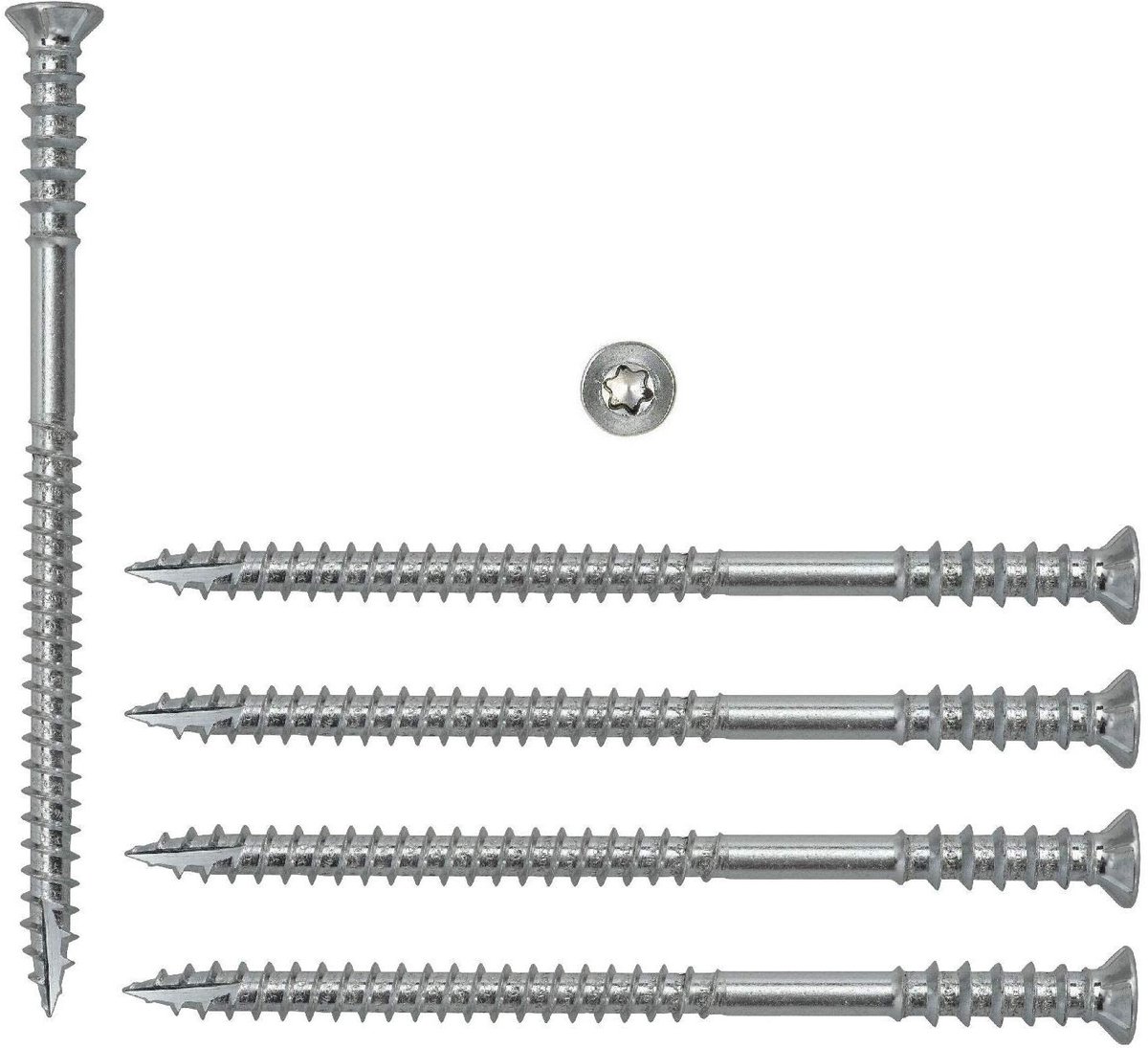Afstelschroeven - Stelschroeven Freespunt - Afstand Montage - Verzinkt Staal - 6x160 mm - Zilver