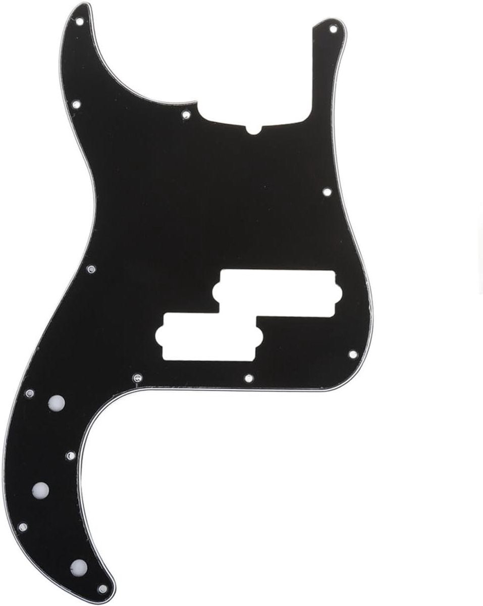 Bas Slagplaat - P-stijl Plaat - Bas Gitaar Beschermen - 13 Schroefgaten - Standard - Zwart