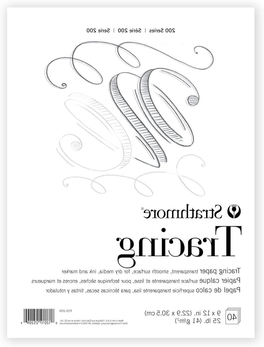 Calqueerpapier Pad - Tracing Papier - Schetsen Tekenen - Zeer Transparant - 9 x 12 inch - Wit