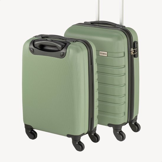 Princess Traveller Singapore - Handbagage Koffer - 55x35x20cm - Lichtgewicht Trolley - Sage