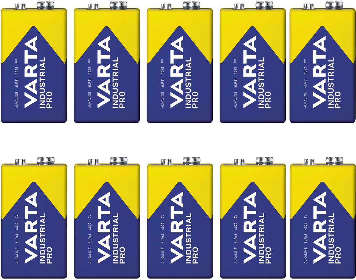 Varta - R9V R-9 6LR61 9V R-9 alkalinebatterijen - 10 stuks