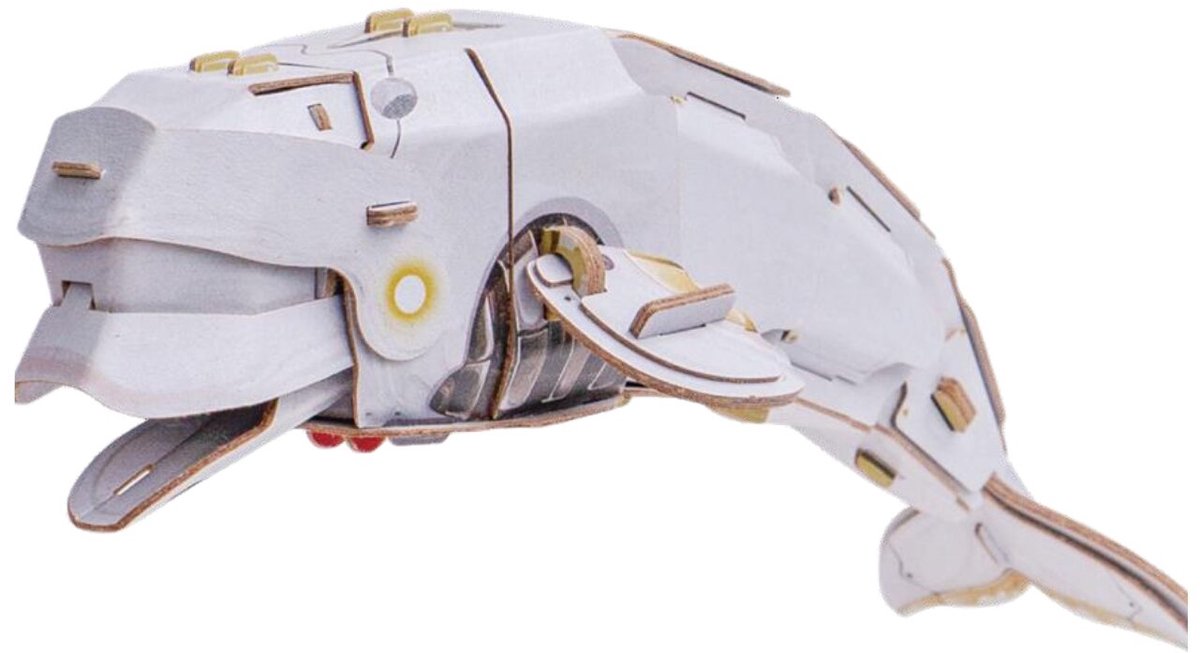 MakeBug, 3D Modelbouw, Mech Serie, Beluga Whale, MB-D-0048, 18x7x5cm