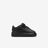 Nike Force 1 Low EasyOn - Maat 18.5 - Zwart/Zwart/Zwart / Zwart - Force 1 - Lifestyle - Kinder Sneakers voor Jongens en Meisjes