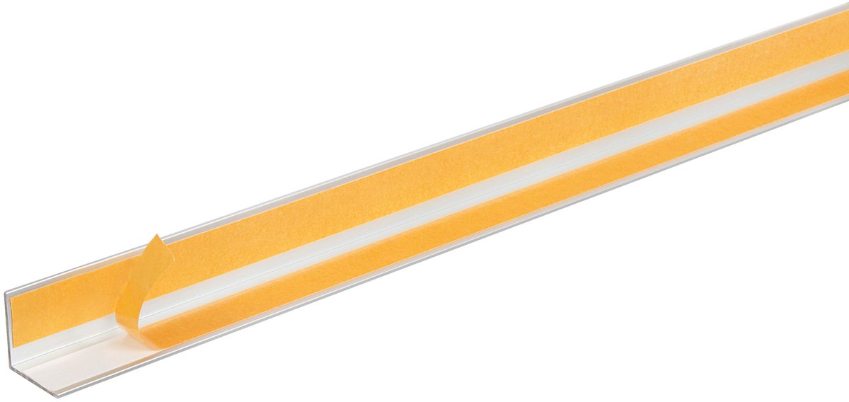 Alberts 424015 hoekprofiel | zelfklevend | aluminium, zilverkleurig geanodiseerd | 1000 x 30 x 30 mm | set van 3