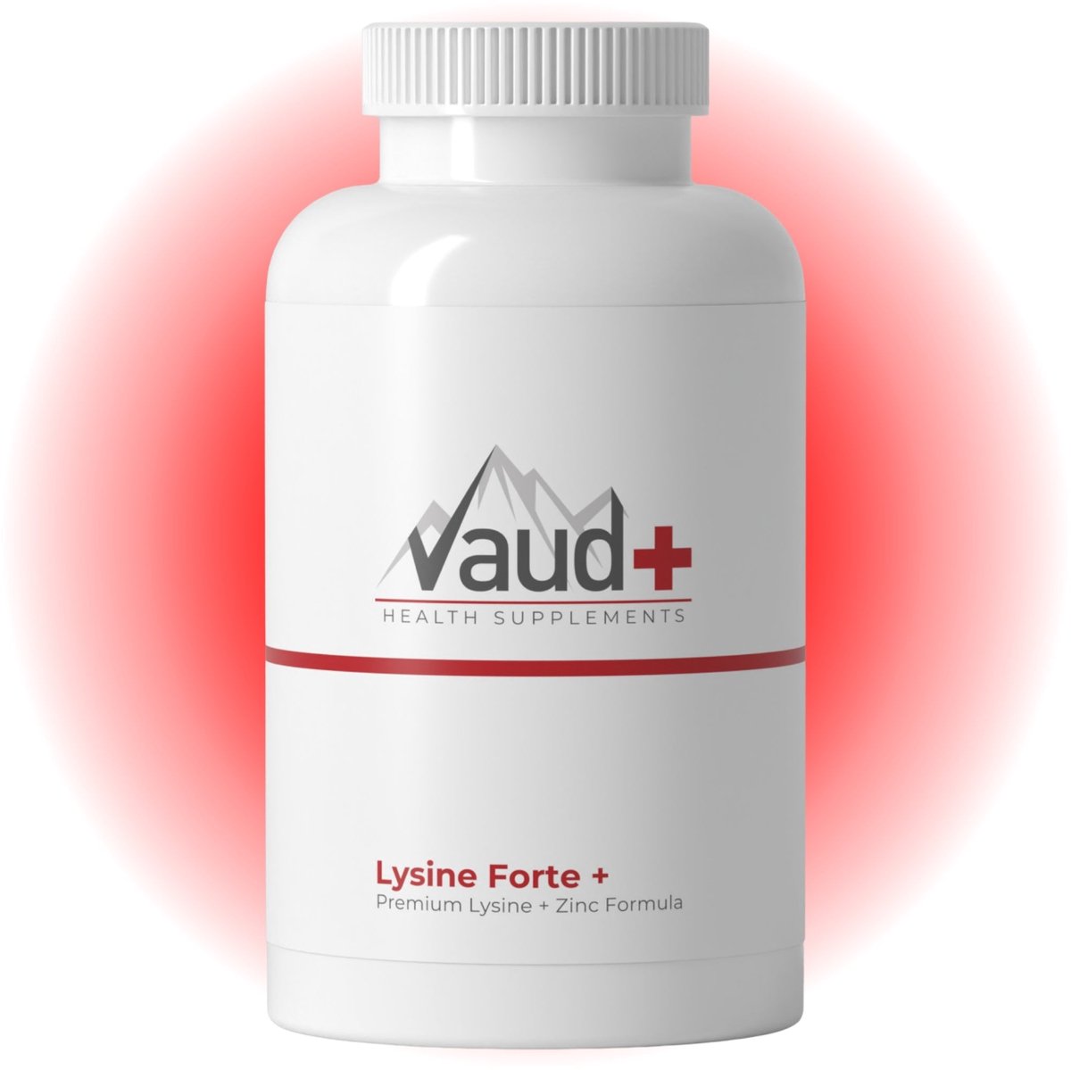 Vaud Lysine Forte Tabletten - Hooggedoseerd L-Lysine Supplement (1000mg) - Verrijkt met Zink ter Ondersteuning van het Immuunsysteem en Huidverzorging (Fijn voor rondom de Lippen) - Beschermt Cellen tegen Oxidatieve Stress - 100% Vegan