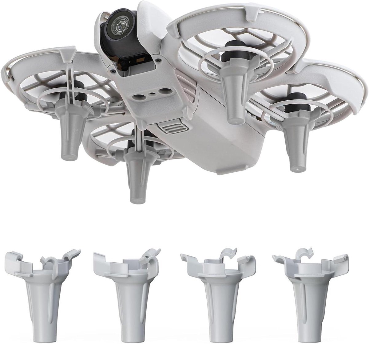 Drone Landing Gear - Extension Legs - Drone Bescherming - Verhoogt 30mm - 4.8g - Grijs