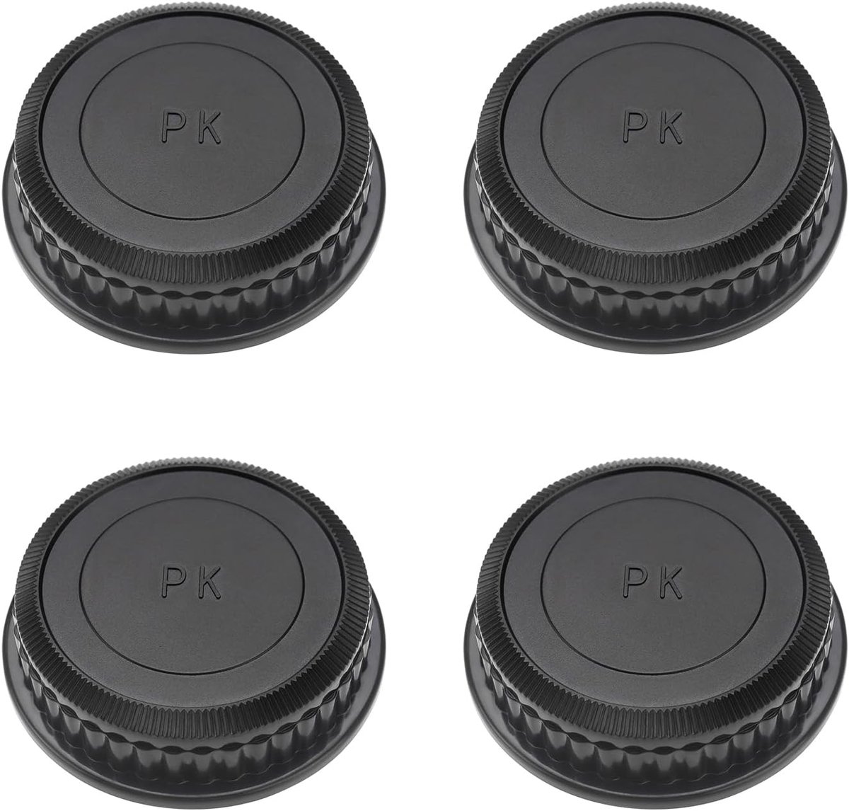 Lensdoppen Set - Beschermdoppen - Camera Bescherming - 4 Stuks - Standaard Maat - Zwart