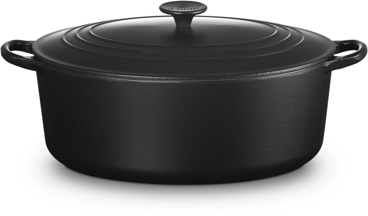 Le Creuset Tradition Stoof- Braadpan Ovaal 29cm Lichtgrijs