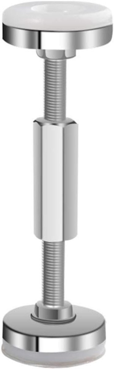 Bedframe Stabilisator - Hoofdbord Stopper Anti-Shake - Bed Stabiliseren - Verstelbaar Schroefdraad - 2 stuks - Zilver