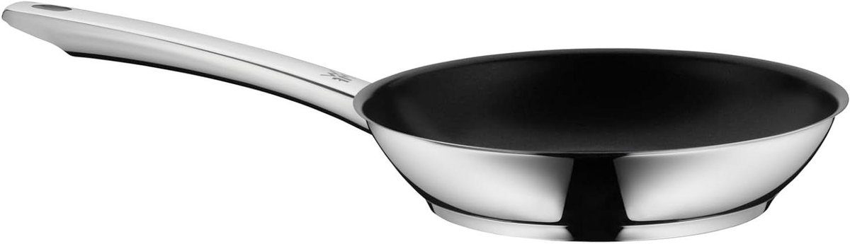 Koekenpan - Koekenpan Roestvrijstaal - Koken en Bakken - TransTherm Bodem - 20 cm - Zilver