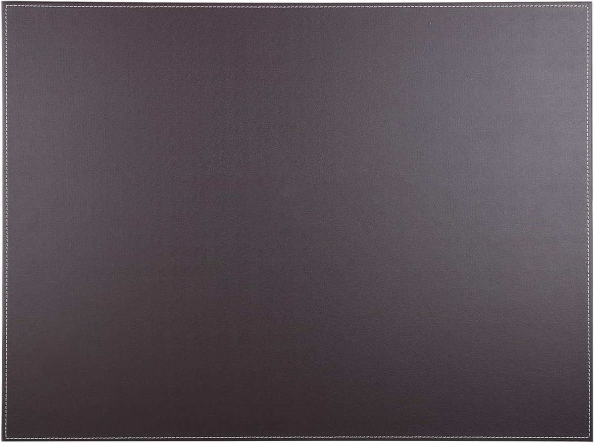 Desk Pad - PU Leather - Zwart - Bureau Mat - Schrijf Tafel - Bruin A111